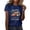 yue866-Dark Blue, variant on Women's 250 Anniversary USA Shirt Patriotic America Graphic Casual Shirt 250 Years USA Flag Short Sleeve T-Shirt Dark Blue XXL