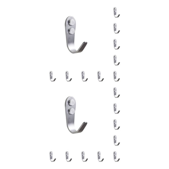 Colgador de ropa autoadhesivo Wosthever 10 piezas acero inoxidable resistente al agua