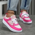 thumbnail image 6 of Comfortable Lightweight Sneakers for Men and Women in White & Pink, Colorblock Design - Ideal for Walking and Commuting, 6 of 6