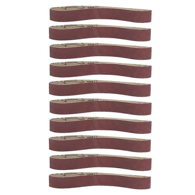 10pcs Alumina Abrasive Belt Sanding Band Grinding Polishing Sandpaper Straps 533*30 (600 Grit)