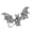 A, variant on Antique Inspired Flying Bat Pin Alloy Unisex Gothic Fashion Accessory