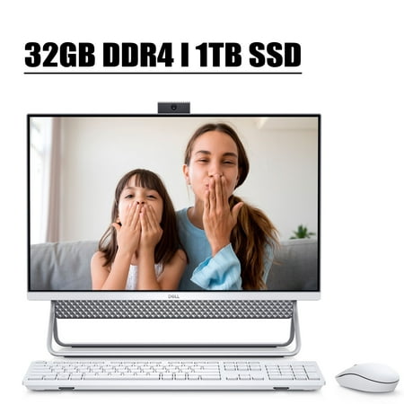 Dell Inspiron 24 5000 5490 2020 Premium All In One Desktop I 23.8" Full HD Touchscreen Display I 10th Gen Intel Quad-Core i5-10210U I 32GB DDR4 1TB SSD I WIFI HDMI Win 10