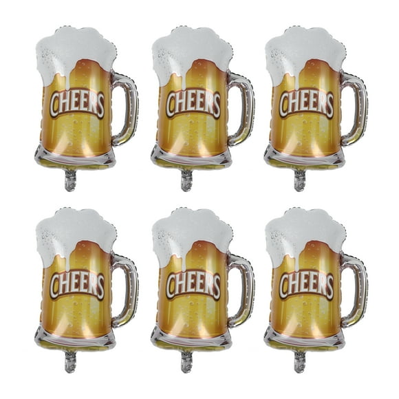 Balloons, Birthday Cake Decoration Beer Mug Balloon Party Background Decoration for Anniversary for Birthday for Wedding