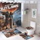 thumbnail image 1 of La guerra de las galaxias-theme 4-Piece Shower Curtain Set with Rugs, Waterproof Bathroom Decor Set Includes Bath Mat, U-Shaped Rug, Toilet Lid Cover and Curtain with Hooks, 1 of 6
