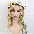 thumbnail image 2 of Wedding Bridal Headdress Head band Wreath Colorful Floral Hair Garland Decor Macarena Guirnalda de la flor de la venda, 2 of 8