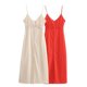 thumbnail image 2 of HH TRAF Nueva Moda Mujeres Sexy Sin Mangas Espalda Descubierta Cuello En V Honda Vestidos Largos Mujer Vestido De Una Sola Botonadura Decorado Honda Mujer, 2 of 5