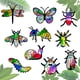 thumbnail image 1 of Kit de 20 atrapasoles de papel con diseño de mariposas, vitrales, libélula, caracol y abeja, con 32 papeles de seda para decoración de ventanas y fiestas., 1 of 8