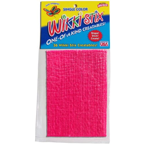 Wikki Stix WIKKI827 6Inch Molding and Sculpting Stick, Pink, 36Pack MultiColored Walmart