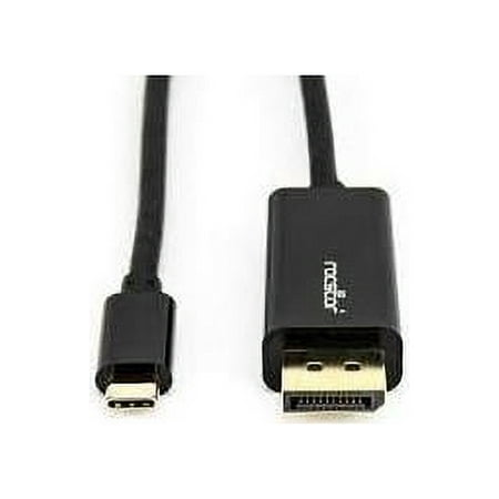 UPC: 0876910001082 | Rocstor Y10C167-B1 6Ft Usb-C To Displayport M/M 4K Supports Up To 4K 30Hz Black