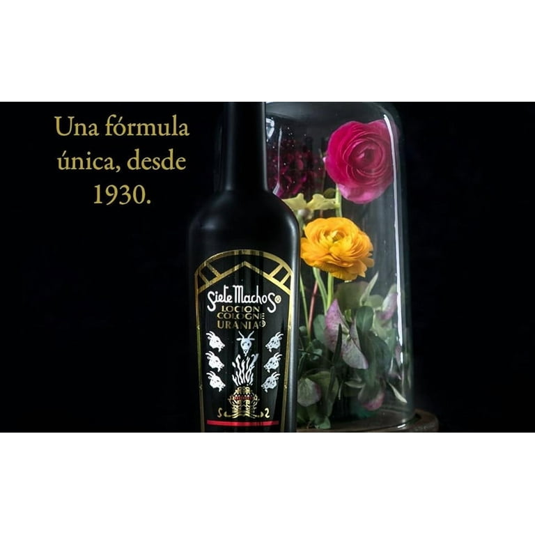 Urania Siete Machos Original Cologne, 7.44 Fl Oz, Masculine Scent