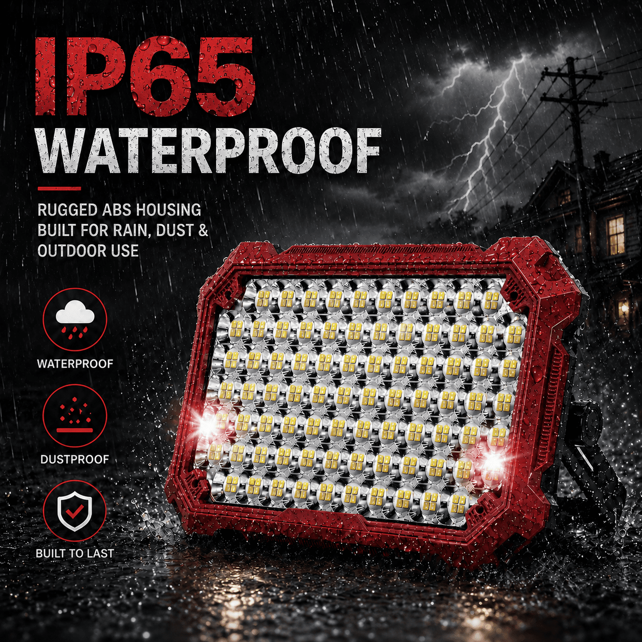 12000mAh Rechargeable LED Lantern for Power Outages,10000 Lumens Battery Powered Emergency Light, Portable Camping Light with Stand & Hook, Waterproof Survival Gear for Home, Outdoor, Hurricane