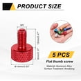 thumbnail image 2 of 5 Pcs M5x12mm Vis à Pouce Plates pour Carte Graphique, Rouge, 2 of 6