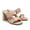 NUDE, variant on Women Fashion Square Toe High Heel Sandals Chunky Slip On Mules Open-Toe Strap Pump Sandals SDHS2209W BLACK Size 11