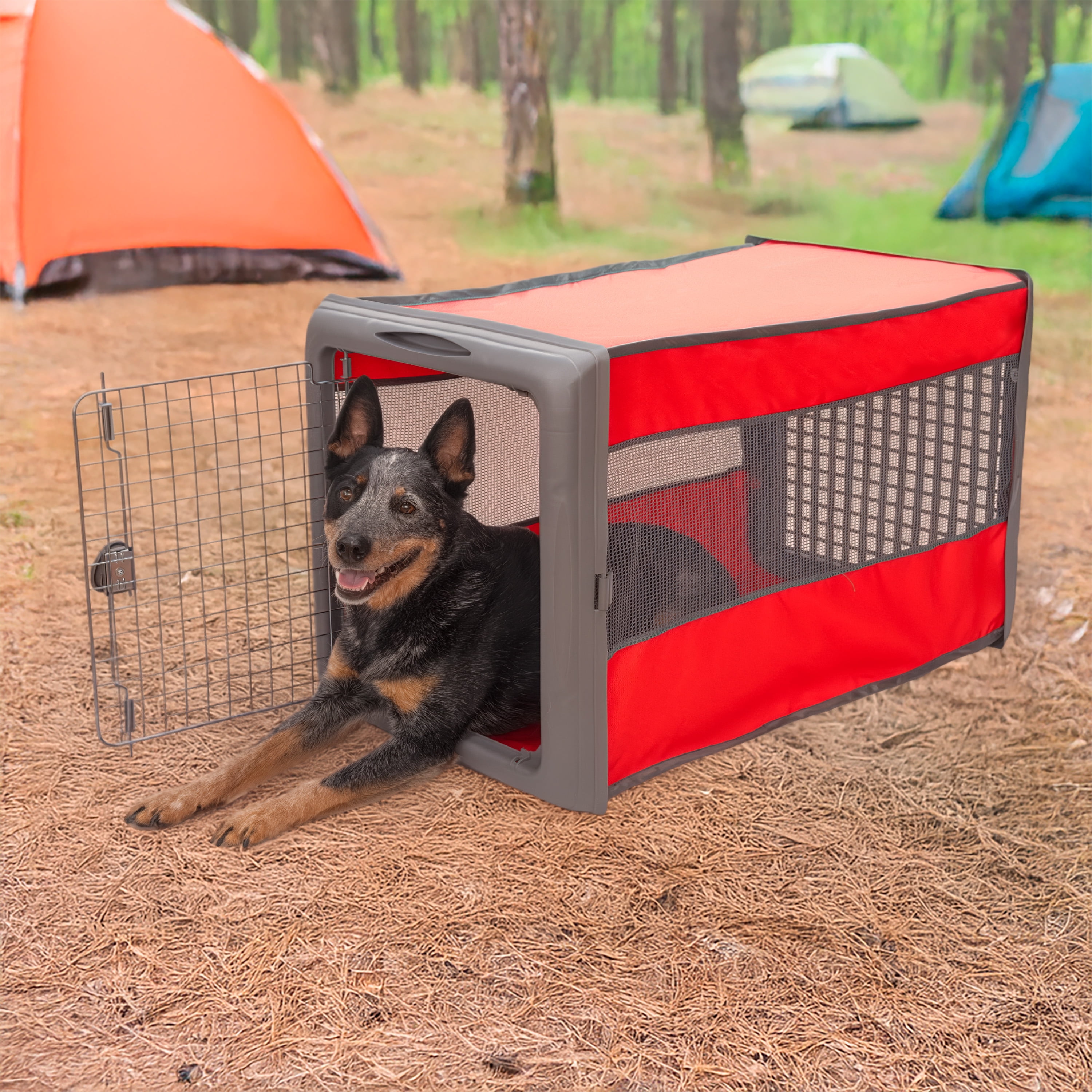SportPet Small Soft Sided Collapsible Pop Crate - Walmart.com