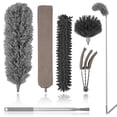 thumbnail image 1 of AMERTEER 6Pcs Microfiber Duster Cleaning Duster Kit with Extension Long Handle Bendable Feather Duster Detachable Gap Duster Cleaner for Ceiling Fan Cobweb Blinds, 1 of 7