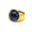 Blue, variant on Unisex Stainless Steel Personality Vintage Punk Round Cut Eye of God Bloody Rainbow Gemstone Ring Hip Hop All Seeing Eye Band Size 10