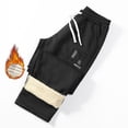 thumbnail image 2 of Men's Lined Pants Mens Active Athletic Sweatpant Basic Active Jogger Sweatpants for Men Basic Running Drawstring Workout Sweat Pants Casual Pants for Men Trouser, 2 of 7