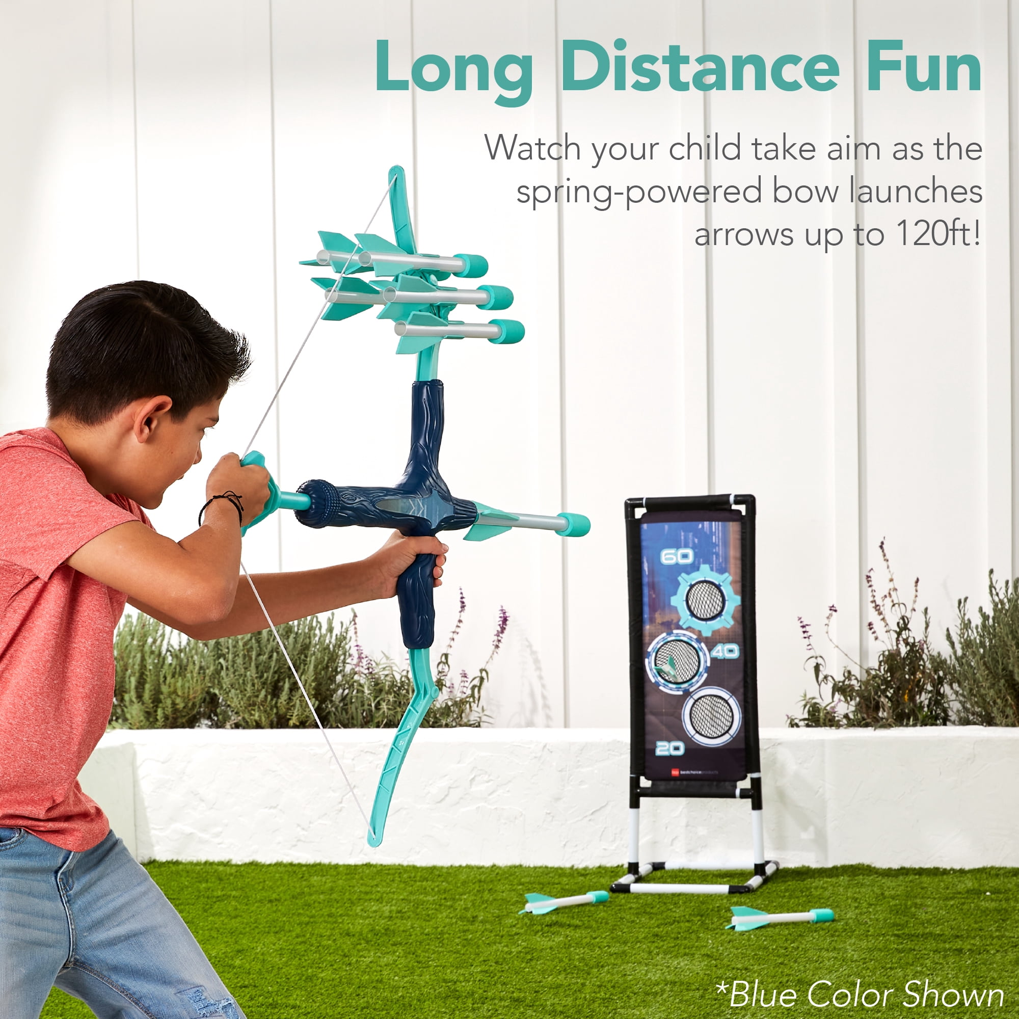 Best Choice Products Kids Bow & Arrow Set, Children's Play Archery Toy w/ Target Stand, 12 Arrows, Quiver - Red