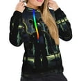 thumbnail image 2 of Saiise Five Nights At Freddy'S Women's Hoodies Long Sleeve Sweatshirts Drawstring Pullover Tops with Pocket Casual Loose-X-Large, 2 of 6