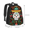 thumbnail image 3 of XMXT Travel Laptop Backpack for School Work, Mexican Skeleton Decor Print Large Capacity Bookbag Travel Bag Backpacks for Women Men, 3 of 9