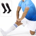 thumbnail image 3 of Calcetines de fútbol hasta la rodilla para adultos - 3 pares de calcetines largos de fútbol, 3 of 5