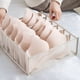 thumbnail image 4 of Organizador de ropa interior, juego de 3 organizadores de ropa interior plegables con divisor de cajón, organizador de almacenamiento beige, 4 of 5