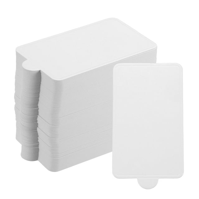 Uxcell 200pcs Mini Cake Boards, Mousse Cake Cardboards Rectangle Cake Bases (White)
