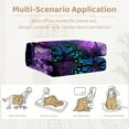 thumbnail image 5 of BlessLiving Printed Throws and Blankets for sofa, Butterfly Pattern Comfy Microfiber Purple Blanket for Couch Bed, 5 of 6