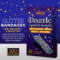 thumbnail image 2 of Glitter Bandages for Kids -(100 Count Box) Adhesive Bandage Strips w/Colorful Glitter Design & Latex-Free Individually Wrapped Strips for First Aid, Wound Care, Minor Cuts, Scrapes (Case of 50), 2 of 7