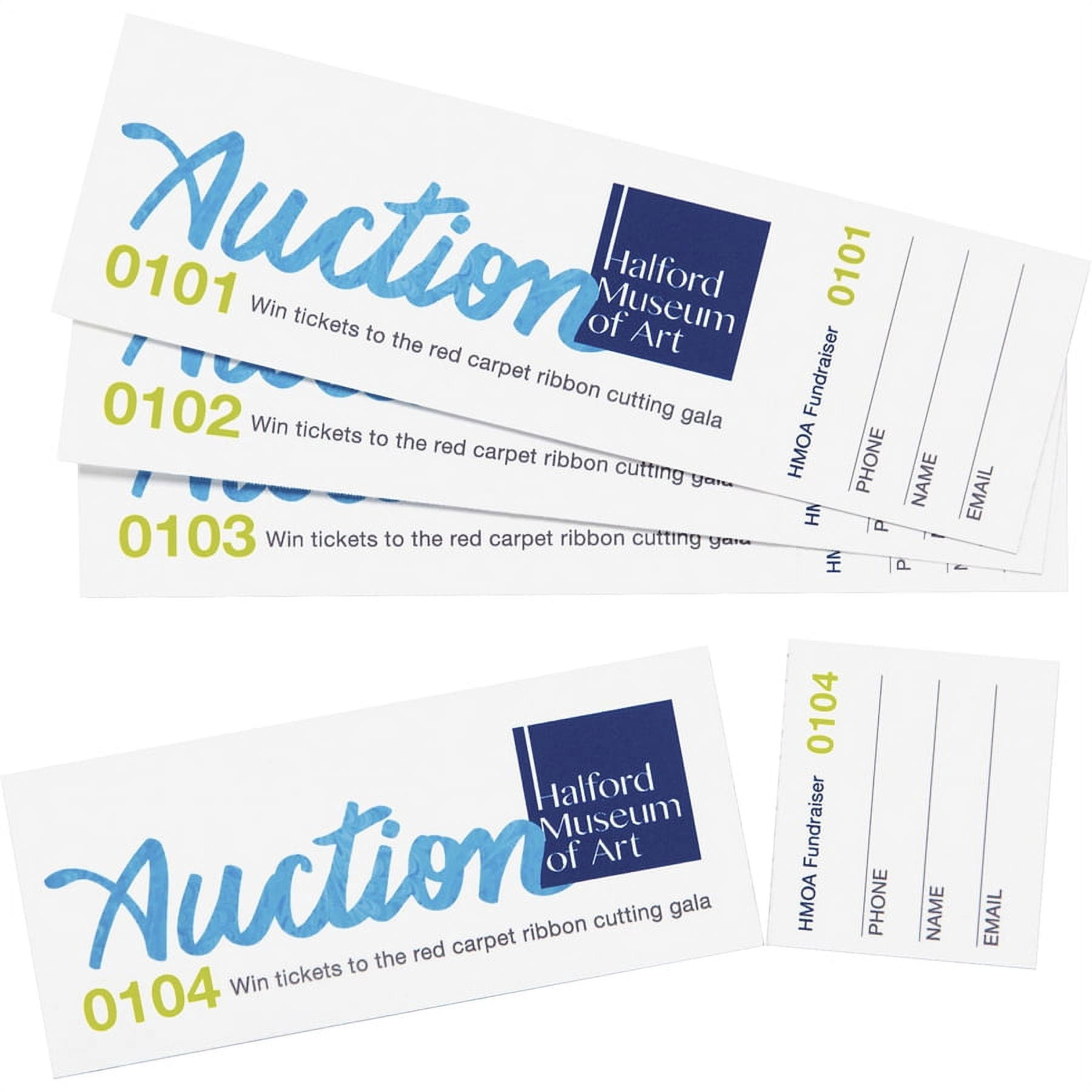 Avery® Perforated Raffle Tickets With Tear-away Stubs - 2-sided Printing - 1 3/4" X 5 1/2" Length - Laser, - Matte White - 20 / Sheet - 1000 / Carton