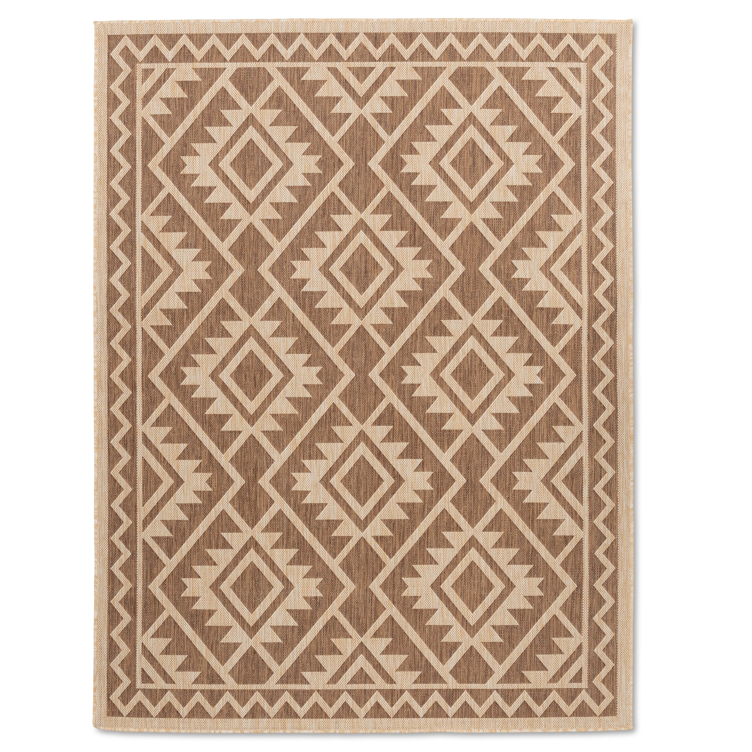 Quick Dry Gold Cream Moroccan Indoor Outdoor Rug - Walmart.com