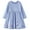 A# Blue Rabbit, variant on HWJAD 2-7 Years Kids Girl's Dresses Cotton Jersey Long Sleeve Crewneck Swing A-Line Cute Rabbit Midi Casual Polk Dot Dress