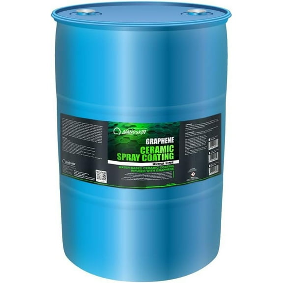 Nanoskin GRAPHENE Ceramic Spray Coating 30 Gallons – Water Based Super Hydrophobic Spray Substitutes Car Waxes, Paint Sealant, Top Coat Polymer | Apply after Car Wash, Clay Bar, Car Polisher Buffer