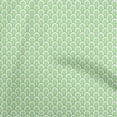thumbnail image 1 of oneOone Georgette Viscose Pear Green Fabric Geometrical Craft Projects Decor Fabric Printed By The Yard 42 Inch Wide, 1 of 5