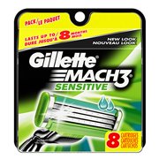 Gillette Mach 3 Sensitive Refills, 8 Ct