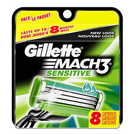 Gillette Mach 3 Sensitive Refills, 8 Ct