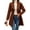 Coffee Color, variant on Women Winter Wool Blend Camel Mid-Long Coat - Singular-Breasted Lapel Jacket Outwear M
