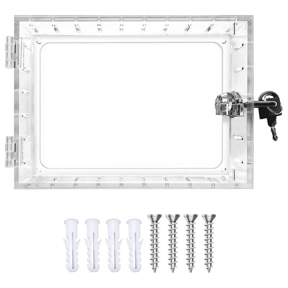 Universal Thermostat Lock Box with Key,Clear Thermostat Guard for Thermostat on Walk682
