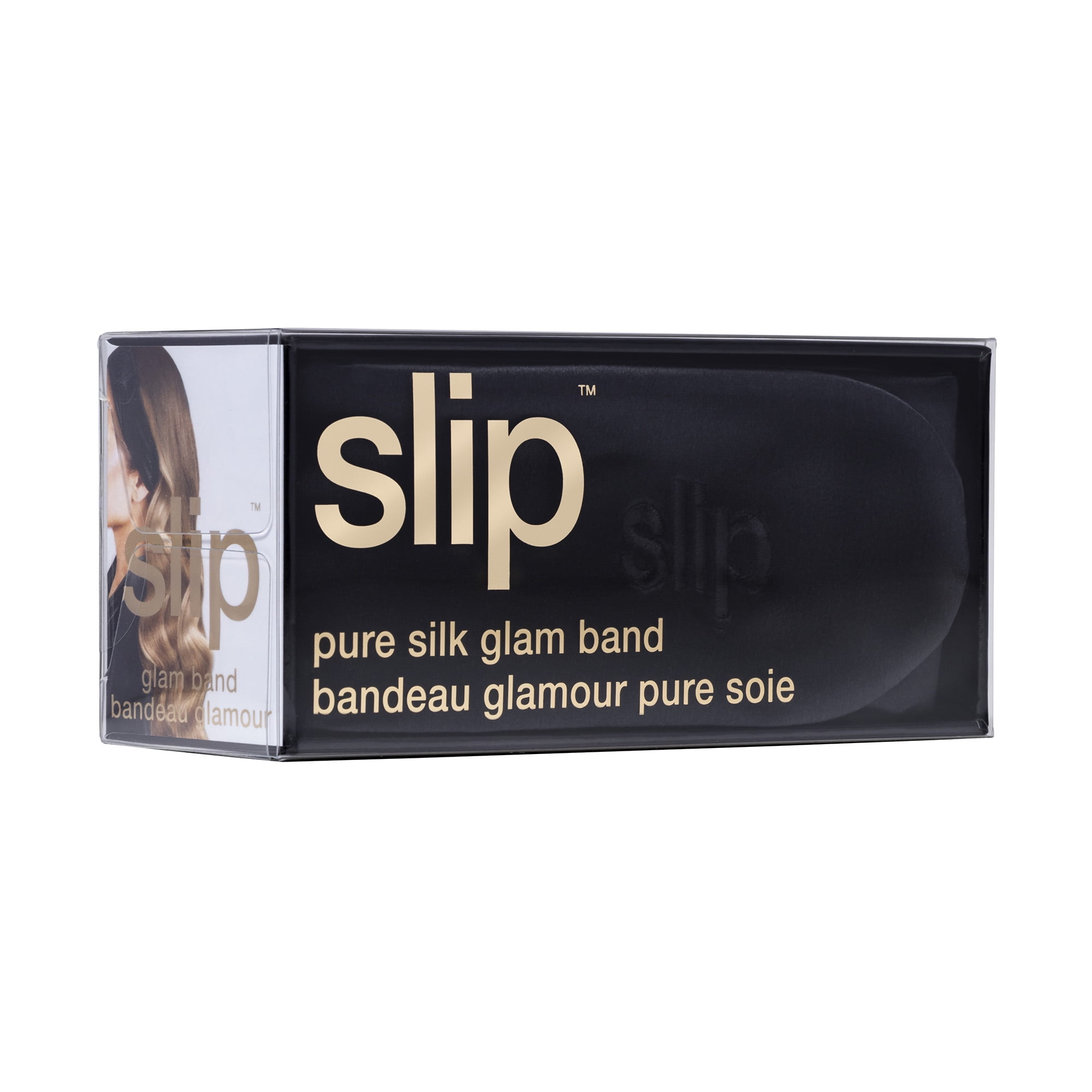 Slip Pure Silk Glam Band, Mulberry Silk Headband, Black
