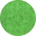 thumbnail image 1 of Ahgly Company Indoor Round Oriental Green Industrial Area Rugs, 7' Round, 1 of 4