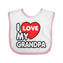 Inktastic I Love My Grandpa Boys or Girls Baby Bib