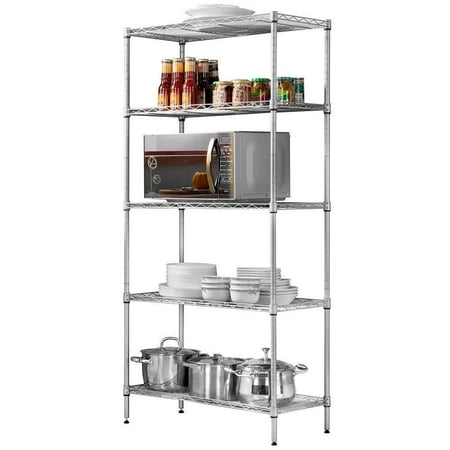 Zimtown 5 Tier Layer Nsf Storage Rack Organizer Kitchen Shelving Zimtown 5 Tier Layer Nsf Storage Rack Organizer Kitchen Shelving Steel Wire Shelves Com