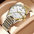 thumbnail image 5 of GUANQIN Rhinestone Vintage Stainless Steel Wrist Watch Men Sapphire Crystal Automatic Self-Winding Mechanical Business Wristwatch Man Waterproof Calendar Week Luminous Stylish Clock, 5 of 9