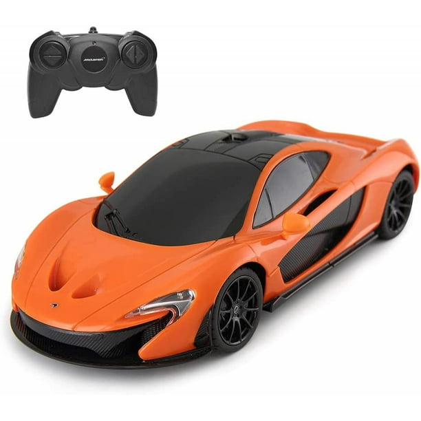 Coche de juguete Rastar RC McLaren P1 a escala 1:24 para niños, color naranja