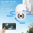 thumbnail image 3 of Cámara De Seguridad Inalámbrica con Wifi TrisHome App 1080p Pan&tilt 360 Grados Nanwei Anlk Blanco, 3 of 8