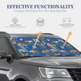 thumbnail image 4 of Daiia Construction Vehicles 2PCS Car Windshield Sun Shade, Foldable Sun Shield for Car Front Window, Auto Sun Blocker Visor Protector Universal for Truck SUV Pickup-Large, 4 of 7