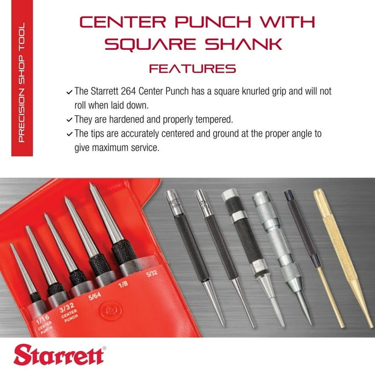 Center Punch 1/4 x 4 1/2 Length