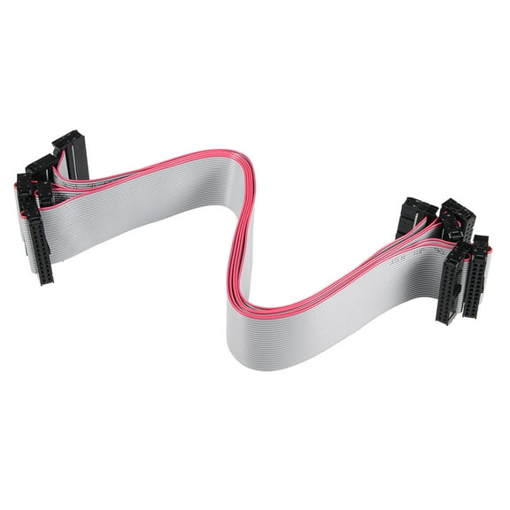 IDC 26 Pins Connector Flat Ribbon Cable Female Connector 30cm 2.54mm Pitch,5pcs