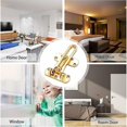 thumbnail image 5 of 2 Stück Türhalterriegel, Haustürfeststeller Schiebetürschloss Edelstahl Sicherheit für Zuhause Haus Hotel Wohnheim Wohnung Golden, 5 of 5