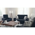 thumbnail image 3 of Dark Blue Chenille Upholstered Armchair With Storage Compartment - For Practicality Options To Maximize Space, 3 of 5